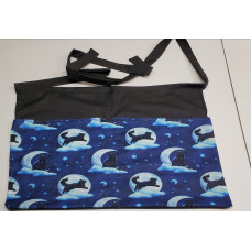 Gardening apron-cats on the moon, adult