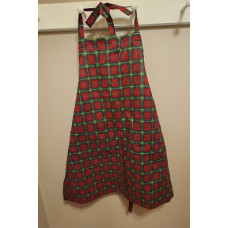 Christmas plaid kitchen apron